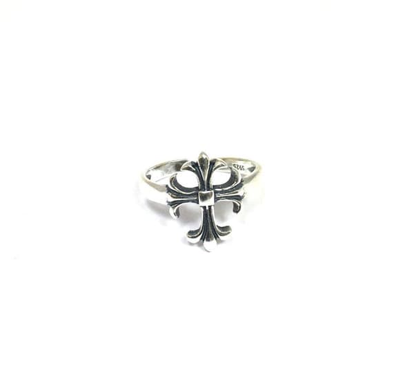 Äkta silverring, S925, Kors