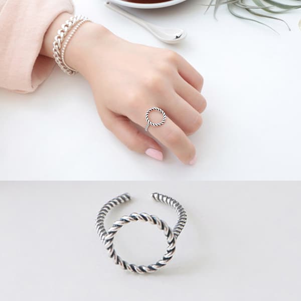 Äkta silverring, S 925