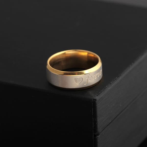 Gåva för män forever love kärlek julklapp present guld silver