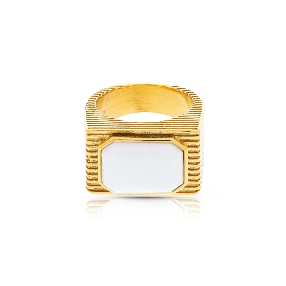 Cleo White Ring