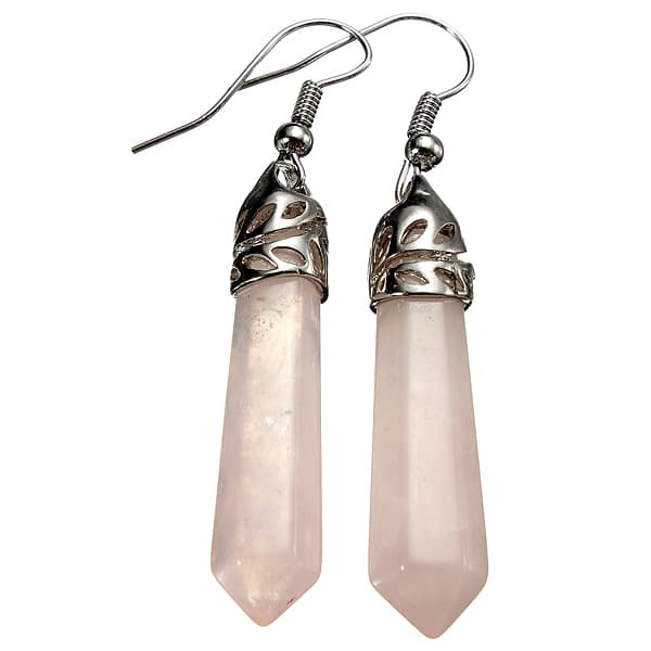 Klassisk Dame Hexagon Crystal Pendulum Stone Column Dingle Ørering Eardrop