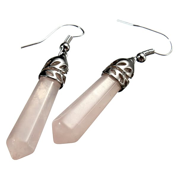 Klassisk Dame Hexagon Crystal Pendulum Stone Column Dingle Ørering Eardrop