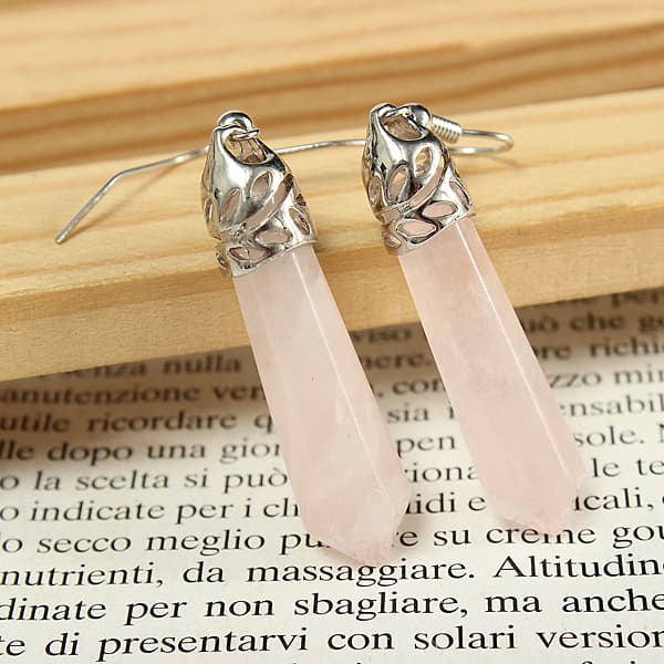 Klassisk Dame Hexagon Crystal Pendulum Stone Column Dingle Ørering Eardrop