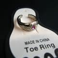 Miniatyrbild 3 av 3: Tåring silverpläterad med rosa sten