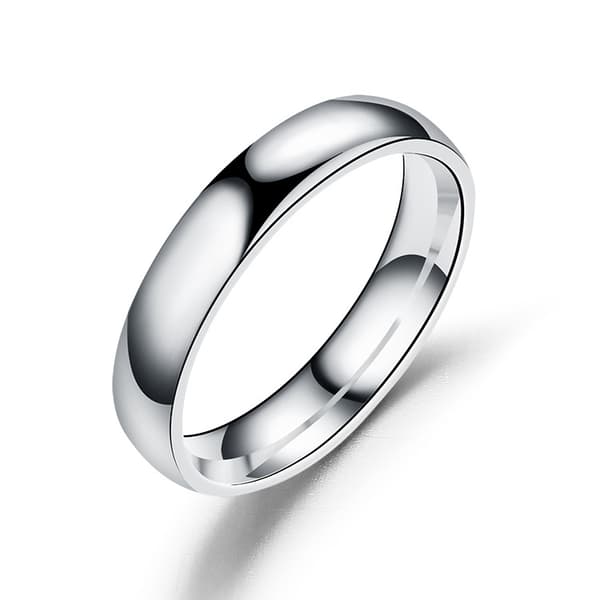 INF Enkel design ring i rustfritt stål Sølv S