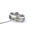 Miniatyrbild 3 av 4: Guldpläterad ring med pärlemor till män unik speciell design