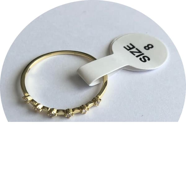 925 Sterling Silver Cubic Zirconia damring size 8