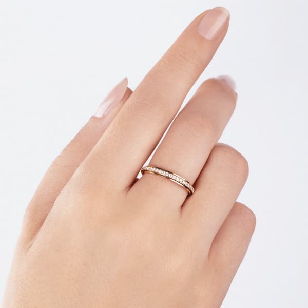 INF Roterbar anti-stress ring Guld 19 mm