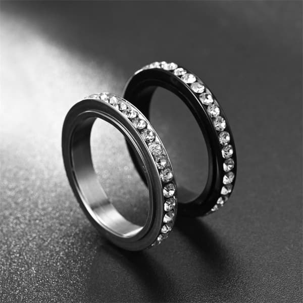 INF Roterbar anti-stress ring Sølv 20.7 mm
