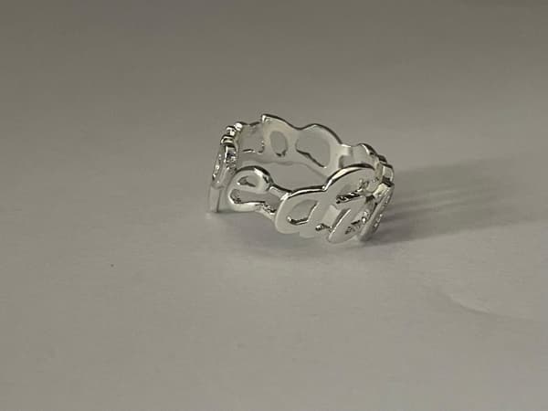 Silver Ring med Text / Motto - Carpe Diem / Fånga Dagen - Stl 19