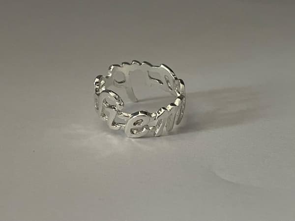 Silver Ring med Text / Motto - Carpe Diem / Fånga Dagen - Stl 19