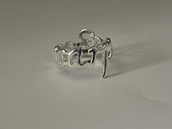 Silver Ring med Text / Motto - Carpe Diem / Fånga Dagen - Stl 19