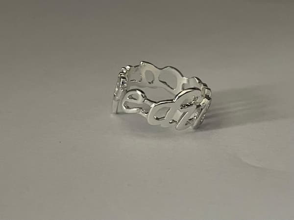 Silver Ring med Text/Motto - Carpe Diem / Fånga Dagen - Stl 18,5