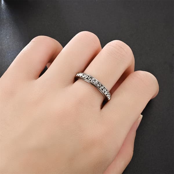 INF Storlek 10 Transit diamantring Svart 19.9 mm