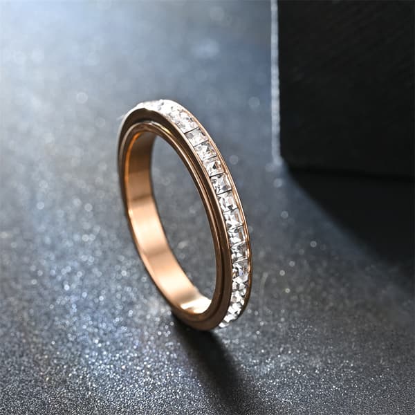 3-Pak størrelse 8 Transit diamantringe MultiColor 18.2 mm