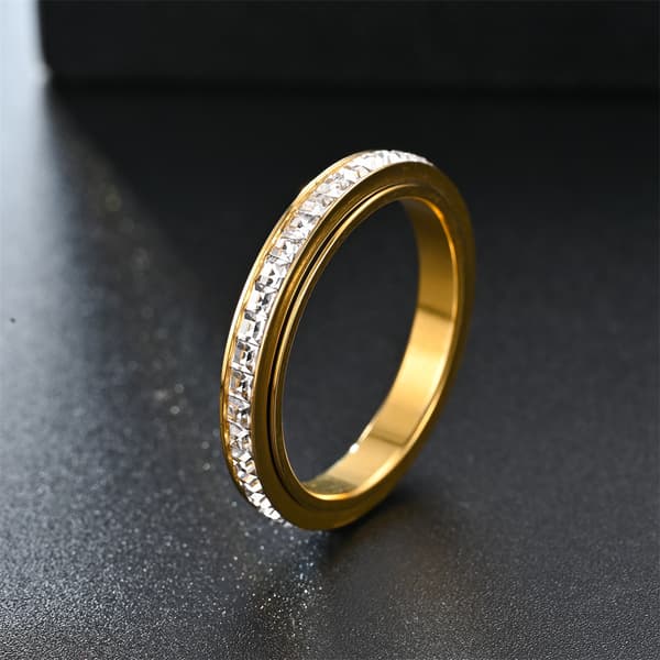 Størrelse 11 Transit diamantring Guld 20.7 mm