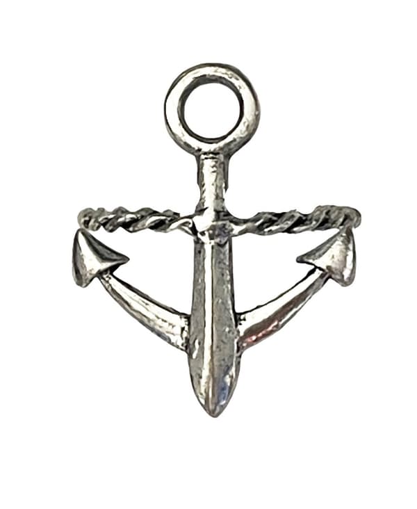 Retro Silver Ring med Ankare - Symbol för Hopp - Justerbar