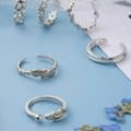 Miniatyrbild 2 av 6: 12-Pack Tåringar Ringar Justerbar Storlek – Silver