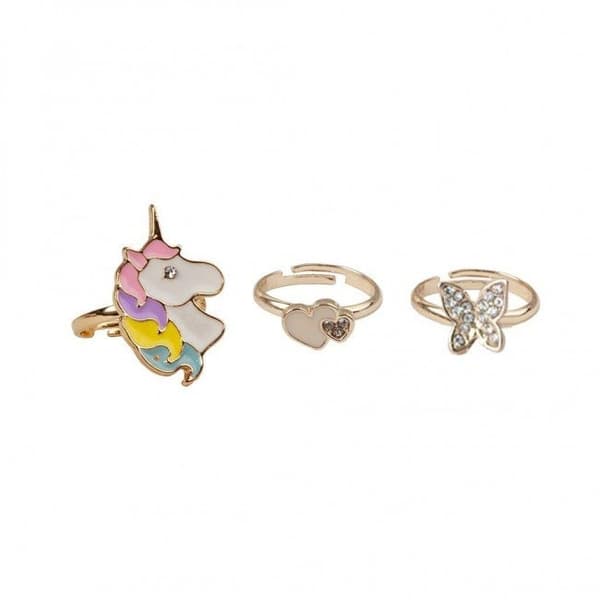 Børneringe, Boutique Butterfly & Unicorn 3-Pack - Great Pretend