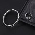 Miniatyrbilde 4 av 4: Stilig Twist Chain Armbånd Ring Sølv