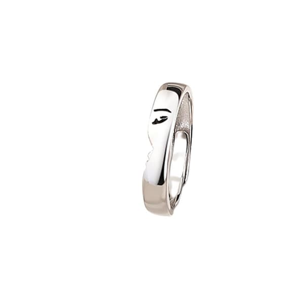 Stilfuld ring til kvinde Hvidt guld