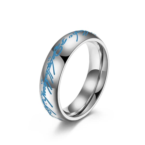 Lysende magisk ring i rustfritt stål 21.5 mm
