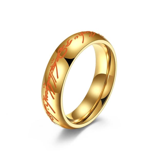 Titanium stål lysende magisk ring