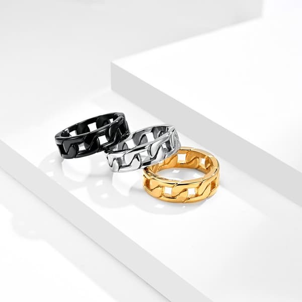 Luminous Magic Ring i rostfritt stål