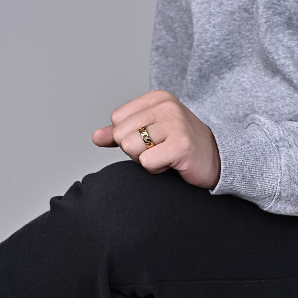 Luminous Magic Ring i rostfritt stål