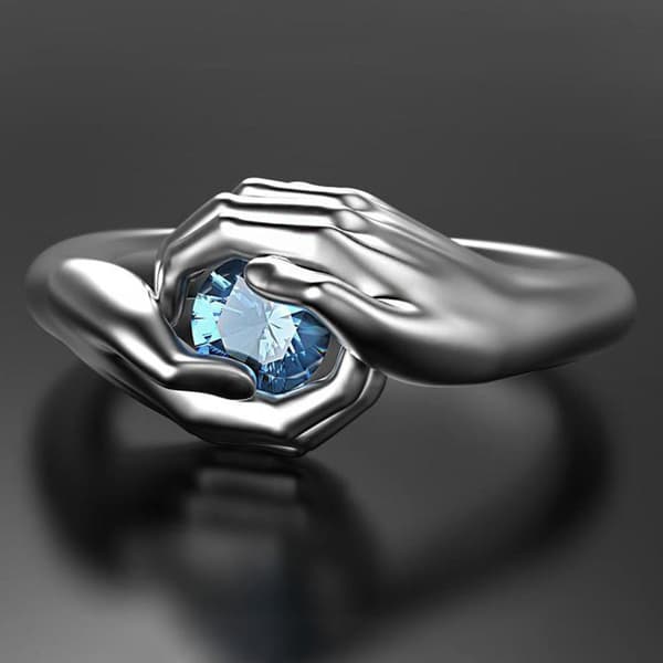 2 Pakke Embrace Blue Gemstone Parring