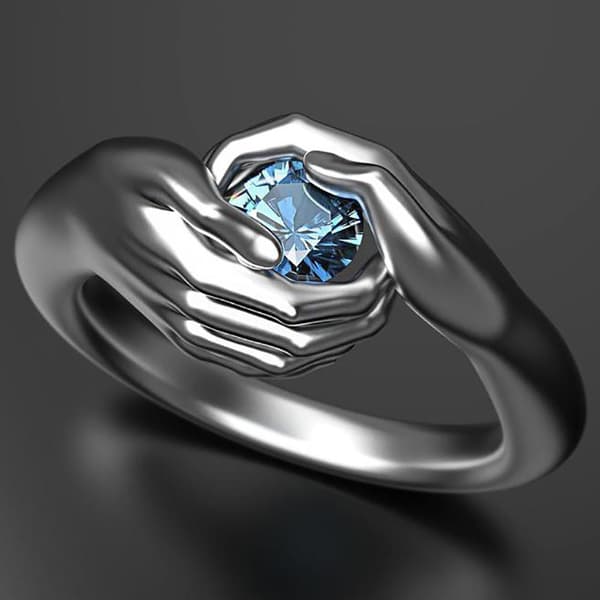 2 Pakke Embrace Blue Gemstone Parring