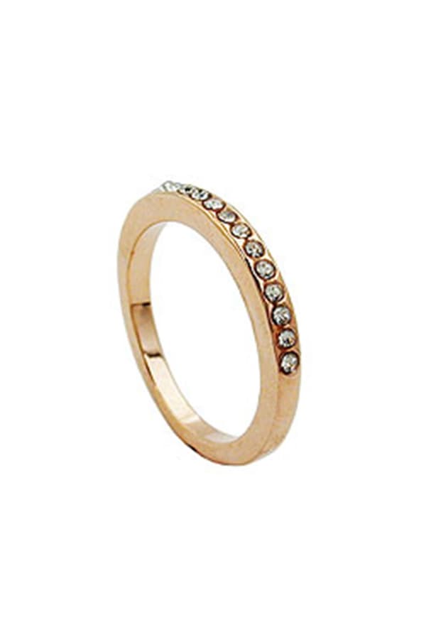 Ring Glass Crystals Redgold Plated - GL01219-50