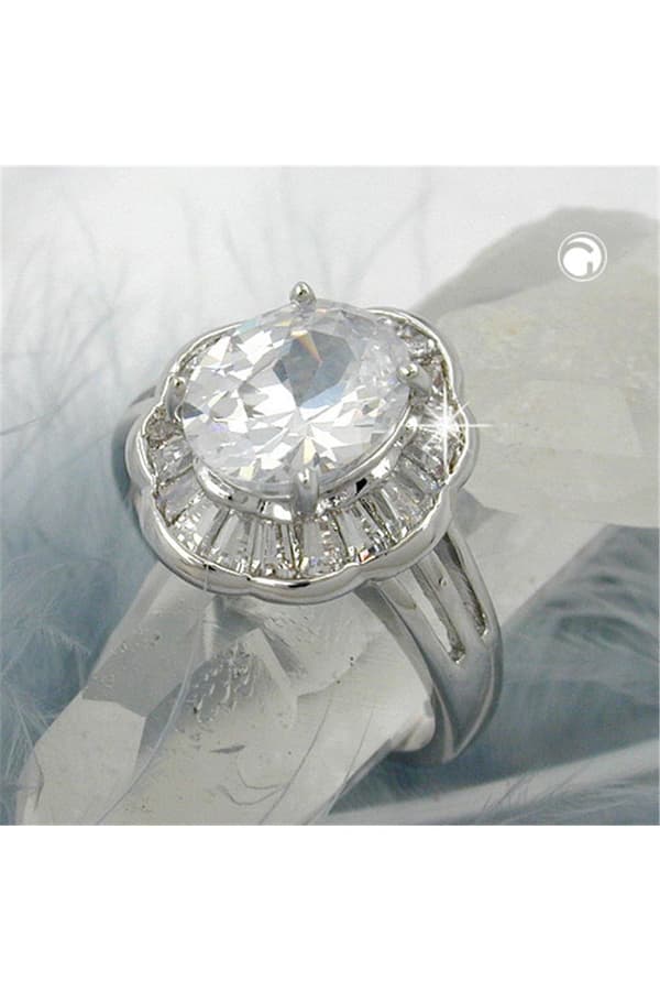 Ring Cubic Zirconia Crystal White - GL01215-54