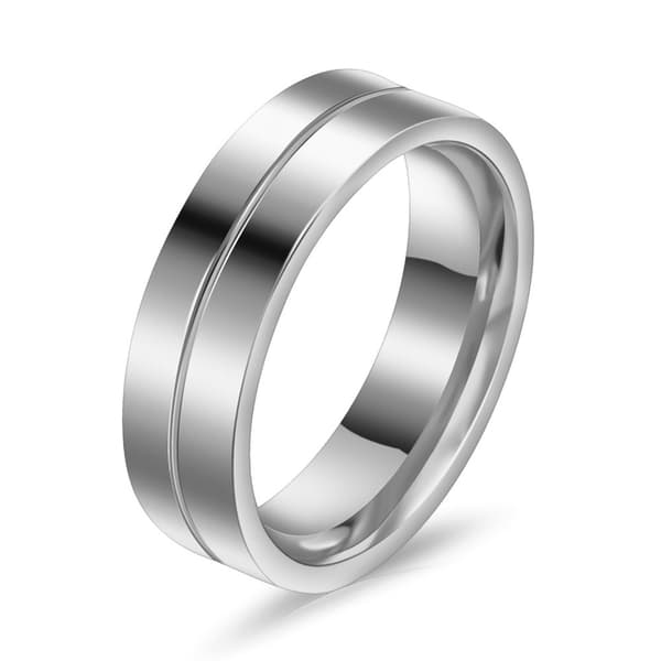 INF 2 Pakke Enkel Rad med Rhinestone Sett Par Ring  19 mm/20.8 mm