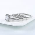 Miniatyrbild 5 av 6: 2st Ringar Cubic Zirconia Stapelbara - Storlek 7 / Silver