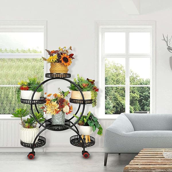Plante Stativ, Multi-Lag, Blomsterpotte Stativ, Sort