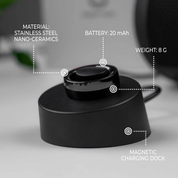 Odo Smart ring 3, Svart - 12