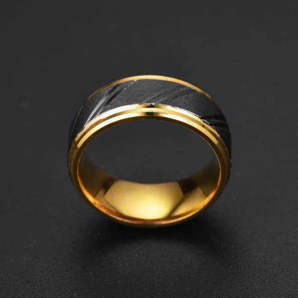 Elegant Ring Guld Svart