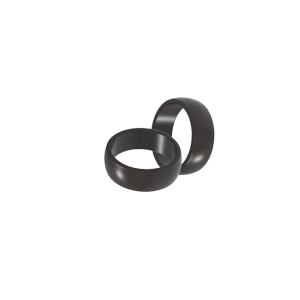 INF Universell silikonring för att skydda dina originalringar Svart 10#26.4*8mm