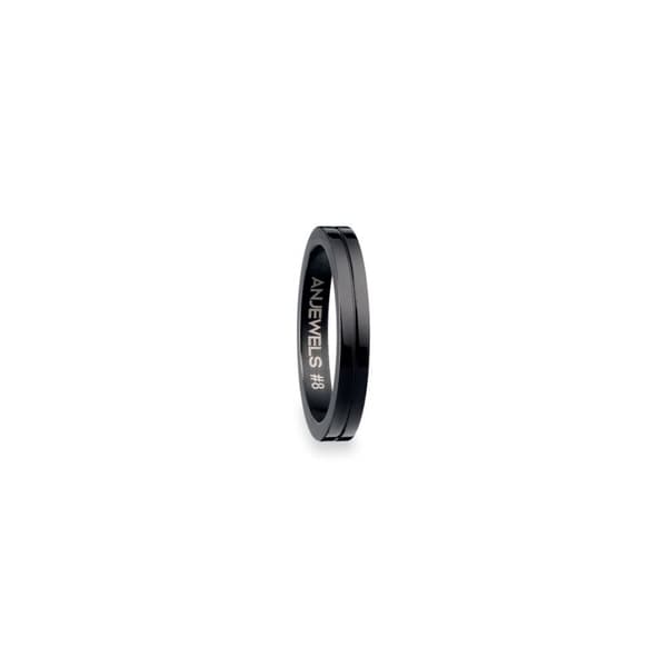 Herr ring AN Jewels AR.R1NS08BK-8 8