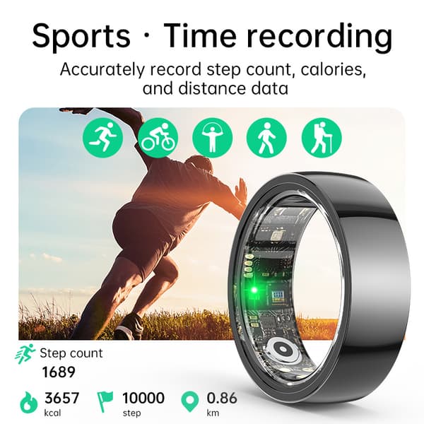 INF Smart Ring R1000 - Sleep Monitor Bluetooth 5.2 Blood Oxygen Tracker