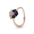 Pikkukuva 1 / 2: Ladies' Ring Pandora DEEP PURPLE PANSY FLOWER - RING - SIZE 54