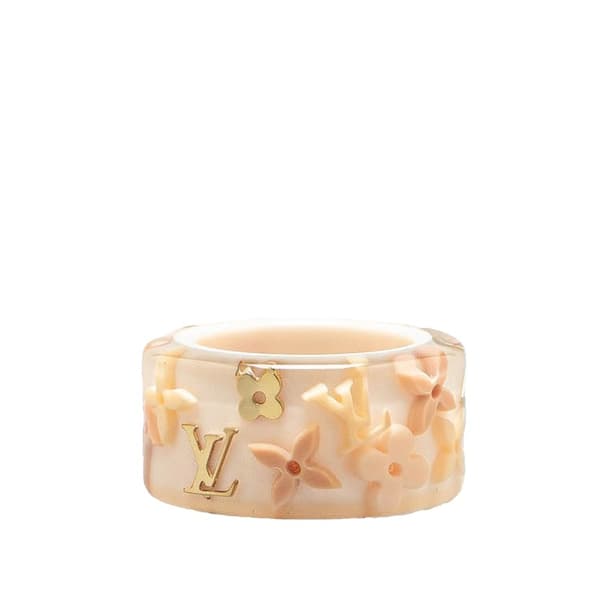 Pre-owned Louis Vuitton Resin Farandole Ring Pink