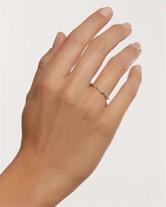 PDPAOLA Ring i silver - Spiral - AN02-804