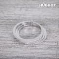 Miniatyrbild 5 av 6: Hûggot Three Ring i 925 sterlingsilver med zirkonior - 17,5 mm