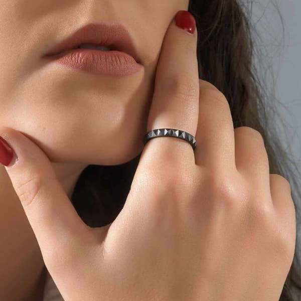 Miesten sormus AN Jewels AR.R1NS06BK-7 7