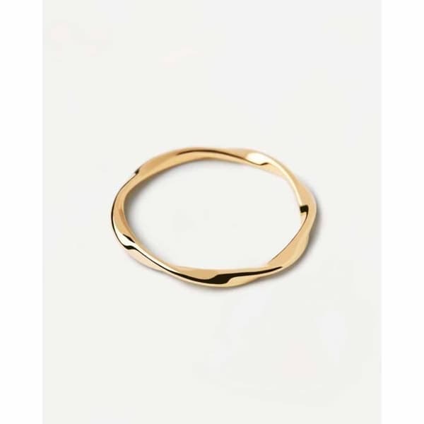 PDPAOLA Ring i rostfritt stål - Spiral Gold - AN01-804