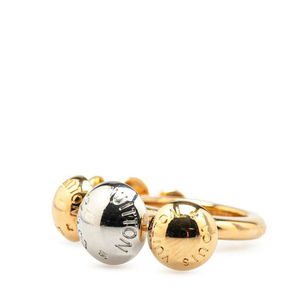 Pre-owned Louis Vuitton Gold Plated Studs Interchangeable Studdy Ring Gold