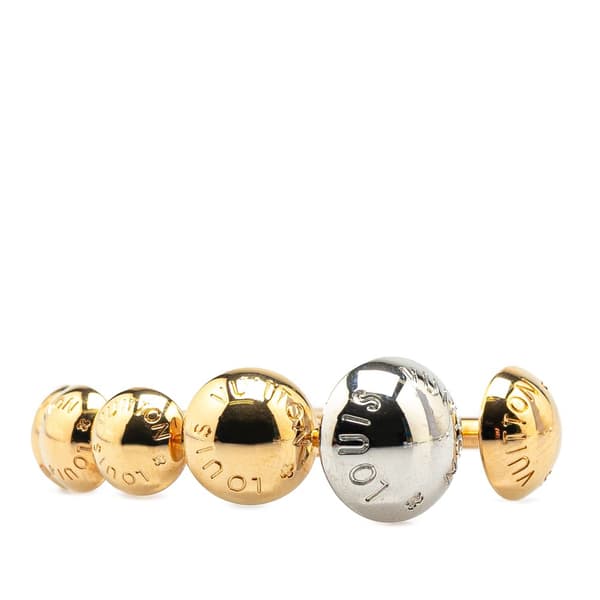 Pre-owned Louis Vuitton Gold Plated Studs Interchangeable Studdy Ring Gold