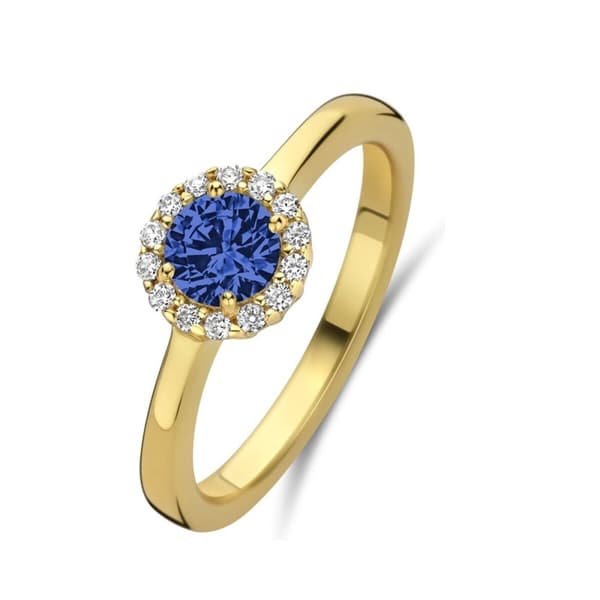 Ring til kvinder New Bling 9NB-1540-60 20 Gylden Blå
